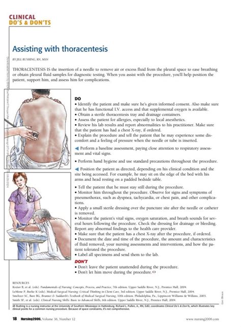 Assisting with thoracentesis : Nursing2024