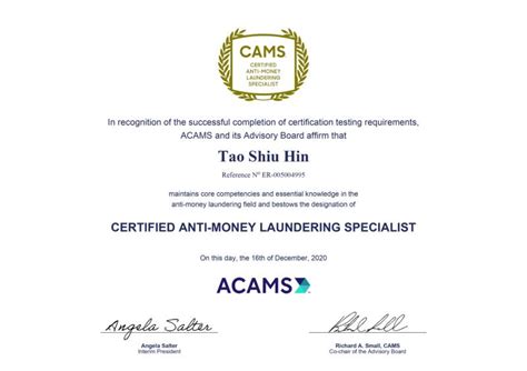 Associate Anti-Money Laundering Professional (AAMLP)