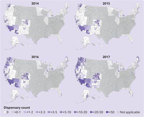 Association between county level cannabis dispensary counts and …