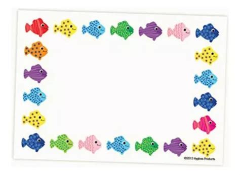 Assorted Fish Name Tags SelfAdhesive Name Tags Hygloss
