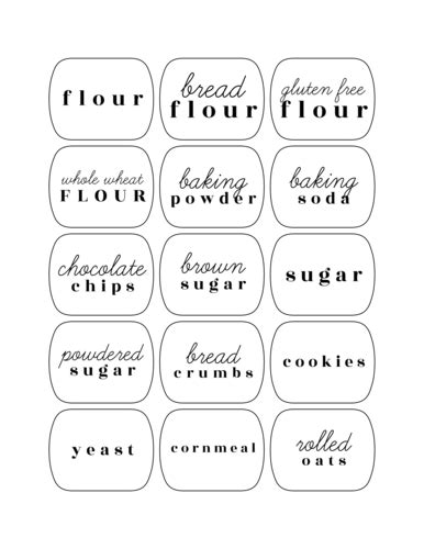 Assorted Pantry Labels Onlinelabels Com