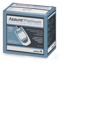 Assure Platinum Blood Glucose Test Strips Arkay USA