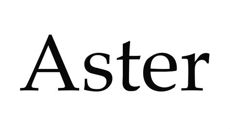 Aster Name Pronunciation in [20 Different] Languages