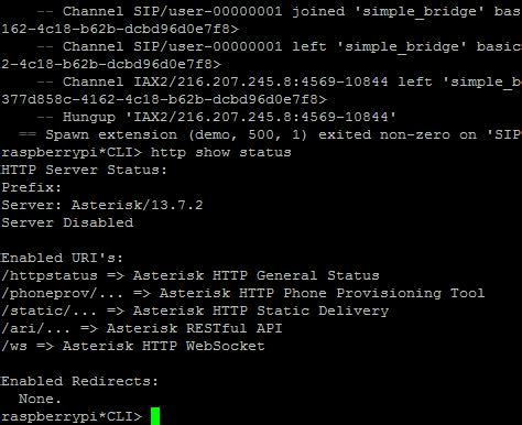 Asterisk ari conf.  ARI uses Asterisk's HTTP server, which must also be enabled in http.  C...