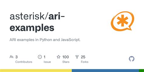 Asterisk ari python example.  Asterisk' ARI is a new asynchronous approach to interf...