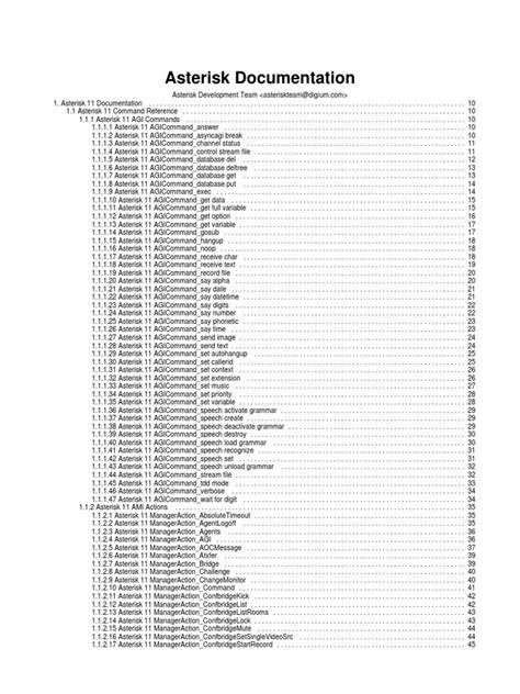 Asterisk documentation pdf.  Asterisk Architecture With large Asterisk installations, it ...