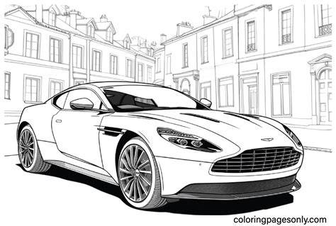 Aston Martin Coloring Pages