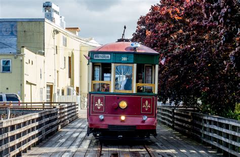 Astoria trolley. Astoria Oregon is right at the mouth of the Colombia River and on the old waterfront they have added a historic trolley!! The historic waterfront is built ov... 