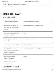 Astro 001 Test 2 Flashcards Quizlet