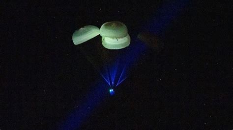 Astronaut crew splashes down near Florida, ending 5-month stay in space