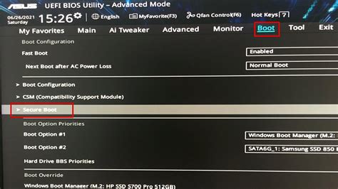 Asus Secure Boot Windows 11