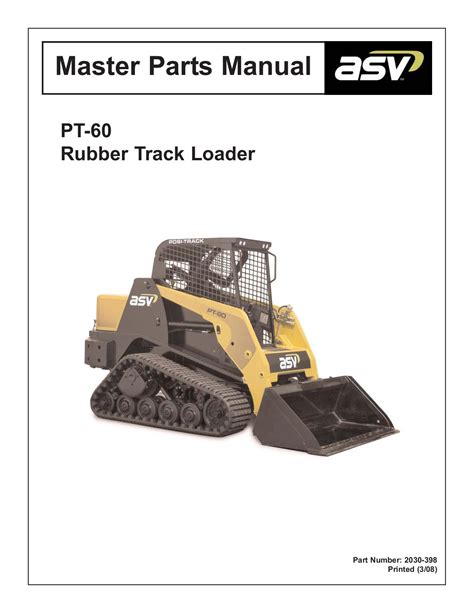 Asv posi track pt 60 track loader master parts manual. - Kubota tractor b2710 b2910 b7800 operator manual.