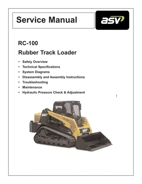 Asv posi track rc 100 track loader service repair manual. - Free 87 ford manual transmission diagram.