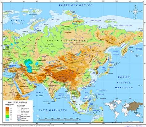 Asya haritası