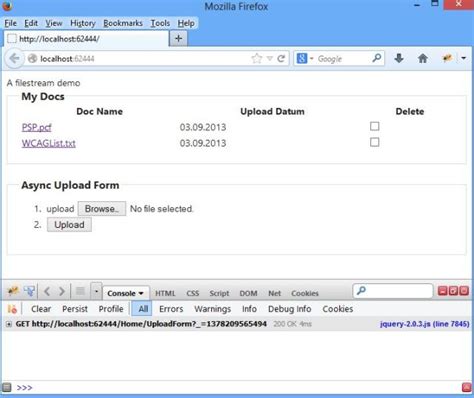 Async file upload in mvc.  This allows for sequential code that executes asynchronously (e.  AS...