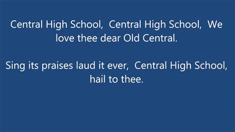 At a high school, the song