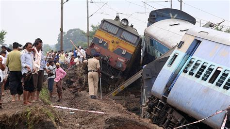 At least 50 dead as two trains derail in eastern India