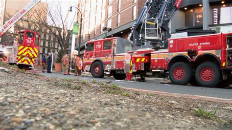 At least 6 injured in predawn fire at Maryland highrise