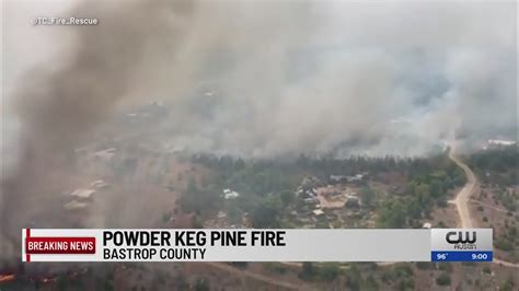 At least one home affected as Powder Keg Pine Fire in Bastrop estimated at 100 acres, 65% contained