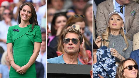 At star-studded Wimbledon, Kate Middleton outshone Brad Pitt, Daniel Craig and Ariana Grande