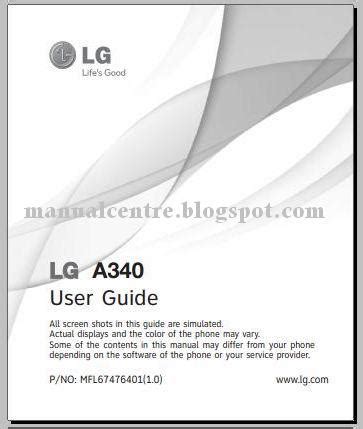 At t lg a340 user manual. - Service manual repair for nissan primera p12.