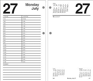 AtAGlance E21050 4 1/2" x 8" White 2022 Large Desk Calendar Refill