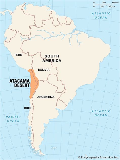 Atacama desert on a map. One of the harshest places on earth, the Atacama may at first sound dull, empty or even devoid of water; it’s none of those things. This thin coastal desert, squished between the Pacific Ocean and Andes … 