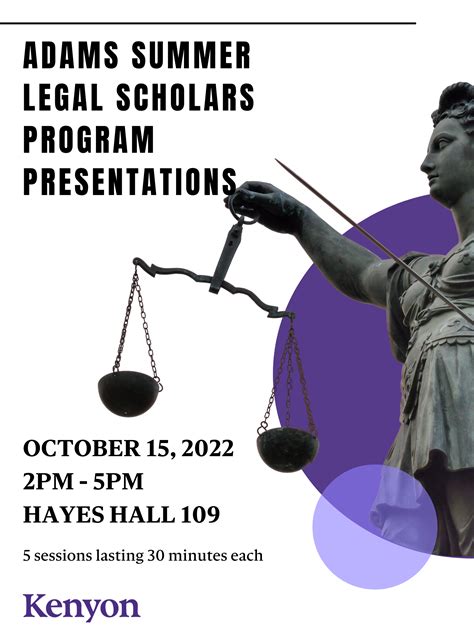 Atandt legal scholars program. The Honors Program participants will have exceptional learning opportunities such as these: Housing options such as a living-learning community for Honors Program. Opportunity to study abroad over Winter Term in your first year. Scholarships of $13,500 per year, plus a $10,000 Presidential Scholarship and one-time $1,000 Global Study grant. 