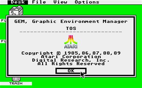 Atari ST TOS 1.04 : scans, dump, download, screenshots, ads, …