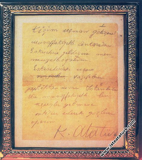 Atatürk ün mektubu
