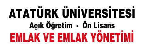 Atatürk üniversitesi emlak ve emlak yönetimi