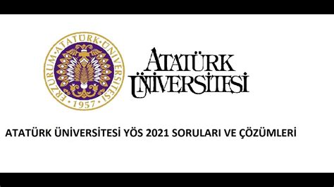 Atatürk üniversitesi yös giriş