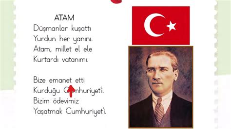 Atatürk şiirleri kısa 1 sınıf