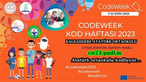 Atatürk Resmini kodlama EU Code Week.