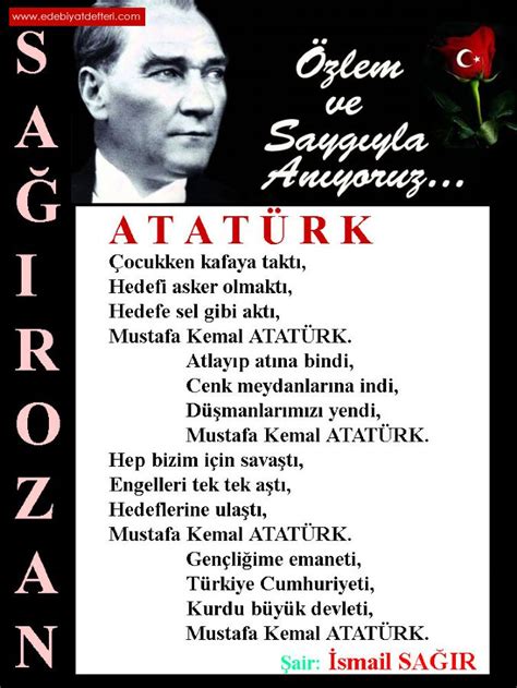 Atatürk ile ilgili kafiyeli şiirler