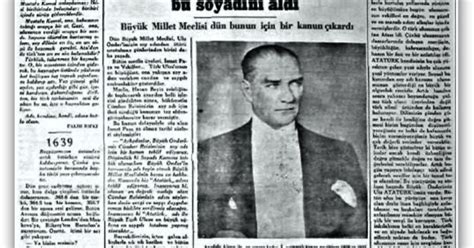 Atatürk soyadı ne zaman verildi