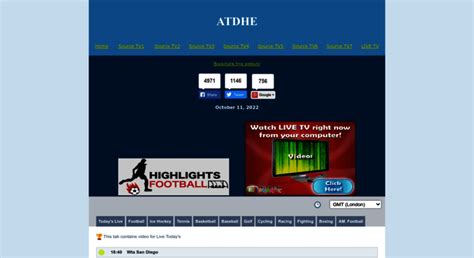 Feel free to use atdhe.eu or atdhe.to for football, basketball, hockey, tennis live streams... ATDHE is the best choice for all kinds of Live Streams. It's completely free and you can use it without any restrictions. Click here and enter ATDHE, the best place for watching live sport events in one place.. 