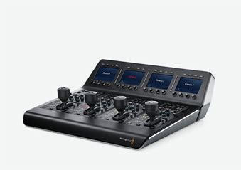 Atem panel.  Control iris, pedestal, shutter, white balance, master gain, RG...