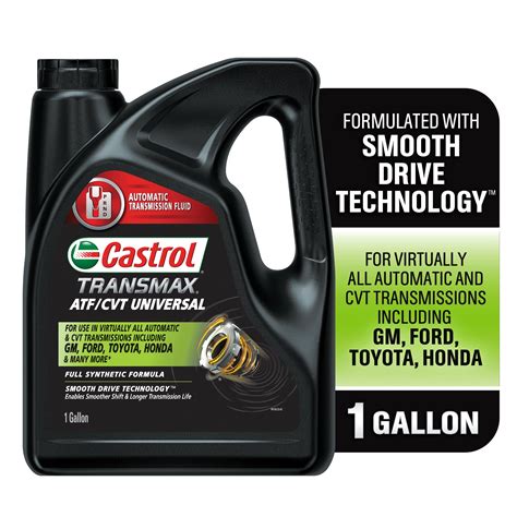  Castrol Transmax ATF/CVT Universal Automatic Transmission Fluid, 1 Gallon 155 4.6 out of 5 Stars. 155 reviews Available for Pickup, Delivery or 2-day shipping Pickup Delivery 2-day shipping . 
