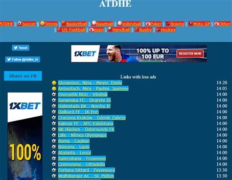 Tennis at ATDHE is available all year round so you should not miss our free live stream offer. Whether you are a novice or an adept tennis fan, come and watch tennis live streams for free with us at ATDHE. Tennis Live Streams on your computer For Free at ATDHE. Click and enter the world of the best tennis live streams right now.. 