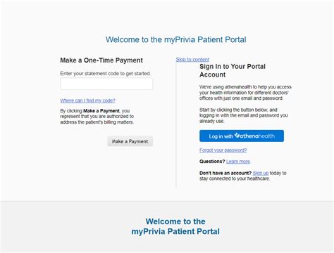 Athena health myprivia. CLINIC VISITSPatient Portal. *Patients may not have a complete medication list visible in their new portal until they are seen again in-office. If making a refill request via the new portal, please make sure to specify the exact medication they’re looking to refill. For questions related to the Clinic patient portal, call (406) 602-1095. 