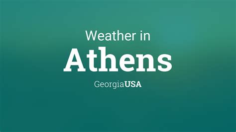 Free 30 Day Long Range Weather Forecast for 30606 (Athens), 
