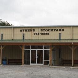 Athens stockyard. Sale Schedule. Sales Held Every: Friday at 11 AM. Sale Day Phone: 903-675-3333. Sale Order: Goats/Sheep. Horses/Mules. Small Calves/Roping Stock. Packer/Weigh Cows. 