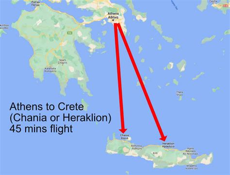 The cheapest ticket to Crete from the United States found i