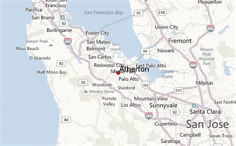 Atherton Map - Town - California, United States - Mapcarta