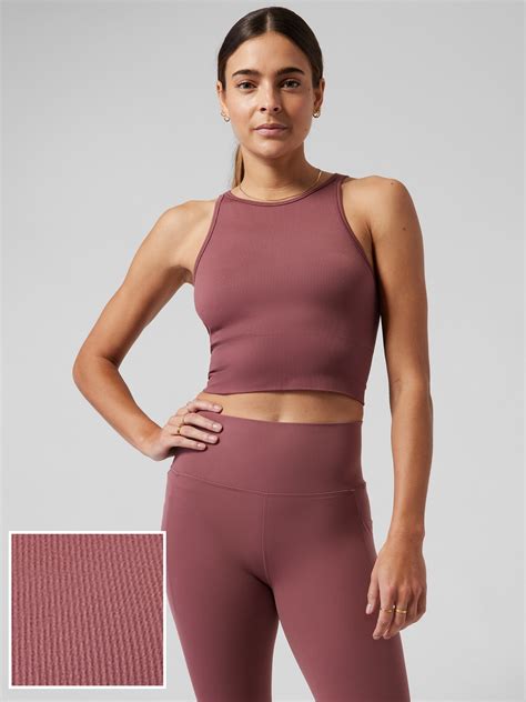 Athleta Crop Tops, Best Swiftly Tech Shirt Dupe: CRZ Yoga Women's Seamless  Athletic Top.