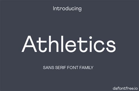 Athletics Font Family - Dafont101