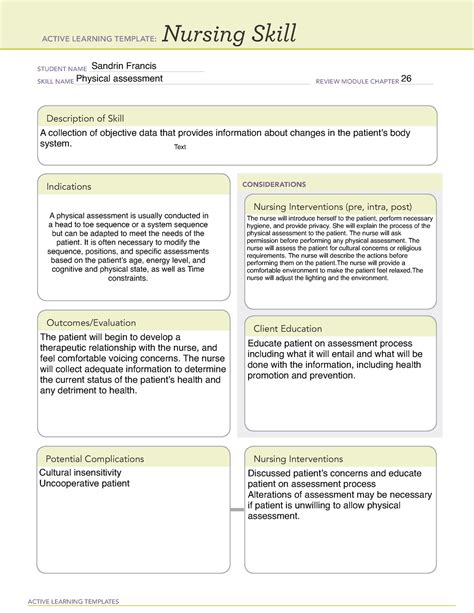 Ati Learning Templates