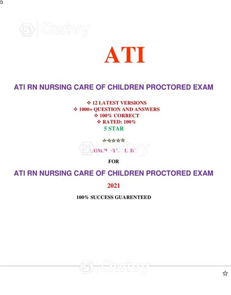 Ati nursing care of child proctored exam 2019 with ngn. Nov 4, 2023 · Exam (elaborations) - Ngn rn nursing care of children 2019 a ati proctored exam &vert; best for 2023 ngn exam 4. Exam (elaborations) - Ngn ati rn nursing care of children 2023&sol;2024 latest graded a&plus; 