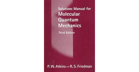 Atkins molecular quantum mechanics solution manual. - Leitfaden zur prüfung der anatomie-abschlussprüfung 2. semester.